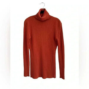 Autumn Cashmere Ribbed Turtleneck Sweater Size M